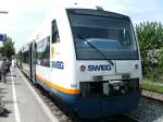 Eine BR 650 der SWEG im Bahnhof Gottenheim am 09.05.2009!