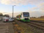 EB VT 009 (95 80 0650 409 D-EIB)  Erfurt  als EB 80677 von Leinfelde nach Erfurt Nord, bei der Ausfahrt in Khnhausen; 17.02.2012