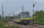 VT 650.725 agilis ist am 07.05.13 bei Eggolsheim Richtung Forchheim unterwegs.