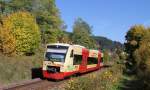 VT 238 als HzL88057 (Rottweil-Immendingen) bei Mhringen 19.10.13