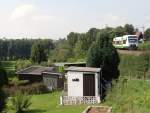 Ein 650er der Vogtlandbahn zu sehen am 05.09.14 in Jößnitz.