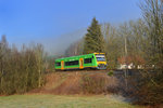 650 657 (VT 22) als WBA 2 am 08.12.2015 bei Aussenried.