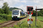 VT 007 und VT 505  als BSB88427 (Elzach-Freiburg(Brsg)Hbf) bei Buchholz 9.6.16