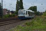 Von Dalheim kommend in Richtung Mönchengladbach Hbf fahrend in Rheydt Hbf bei der Einfahrt ist der 654 007 als RB34 zusehen am heutigen Abend.