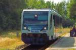 Nach kurzem Halt, fhrt der VT 6.006/654 006-5 von Dalheim wieder nach Mnchengladbach Hbf. Sonntagabend 18.8.2013