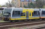 672 911-4 D-DB | Burgenlandbahn | auf Gelände Eisenbahnwerk Eberswalde GmbH | vom Hbf aus aufgenommen | Ende April 2022