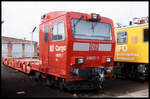 Nur kurz währte der Einsatz der neuen Cargosprinter. Am 2.10.1999 stand 690001 schon abgestellt im BW Osnabrück.