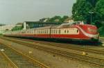 VT 11.5 - TEE Trans Europ Express - (BR 601) Museumstriebwagenzug am 30.05.1992 zu Besuch im Bergischen Land und dort im Remscheider Hauptbahnhof.