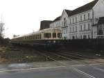 624 641-7/924 413-8/634 655-5 mit Nahverkehrszug 7070 Mnster–Gronau auf Bahnhof Gronau am 25-11-1992. Die Umgebung hat sich hier sehr verndert. Bild und scan: Date Jan de Vries. 