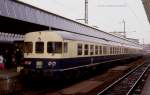 624622 am 7.3.1988 um 12.05 Uhr als E 7312 nach Coesfeld im Hauptbahnhof Münster in Westfalen.