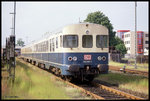Sonntagsruhe für DB 624505 am 19.6.1994 im Bahnhof Rahden.