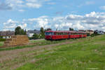 Burgstall 20.08.2017
Sonderfahrten mit dem VT 98 der Passauer Eisenbahnfreunde anlässlich des 150jährigen Jubiläums des Bahnhofs Rohrbach (Ilm) nach Wolnzach Markt und zurück