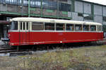 Der Dieseltriebwagen VT 50 der ehemaligen Hersfelder Kreisbahn auf dem Museumsgelände der Henrichshütte.