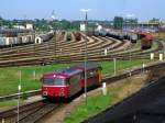 Der VT 798 776 am 21.06.2008 bei einer Rangierfahrt in Mhldorf.