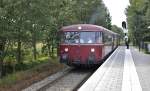 Vier mal Uerdinger VT98 mit sonder regional von Gronau (Westf) nach Enschede hier bei Einfahrt von Bahnhof Eschmarke am 24 sept 2011.