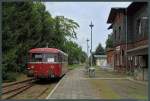 798 610 der EGP steht im Bahnhof Putlitz zur Rückfahrt nach Pritzwalk bereit. (01.08.2013)