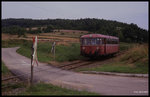 Am 10.08.1989 war dies Alltag auf der  Madonnenbahn  zwischen Miltenberg und Seckach! Der Personenverkehr lag noch fest in Händen der Uerdinger Schienenbusse.