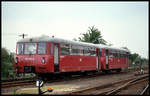 BW Jerichow am 20.5.1993: VT 772160  mit Beiwagen