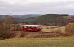 Am 13.02.19 fuhr 772 140 wieder als ersatz für einen 641 zwischen Rottenbach und Katzhütte. Hier als RB 29885 in Bechstedt.