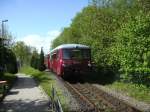 Mit dem bekannten Knattersound verlieen 172 171 und 172 132 Lauterbach Mole nach Bergen/Rgen.