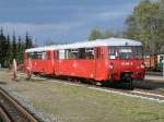 Bis zum 01.Mai 2012 wird der Neustrelitzer LVT 172 001/601 wieder zwischen Bergen/Rgen und Lauterbach Mole planmig fahren.Am 27.April 2012 stand der LVT in Putbus.Weitere planmige LVT Einstze