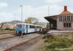 772 120 hat den Endbahnhof Kaltennordheim erreicht und steht zur Rckfahrt bereit.
