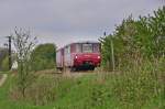 fast wie in alten Zeiten in der Rbd Greifswald  die Ferkeltaxe von Bergen nach Lauterbach am 11.05.2013