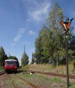 Am 14.09.13 gab es in Chemnitz-Hilbersdorf wieder ein Heizhausfest. Es war das 22. Hier zusehen 172 171 mit dem Zubringer.