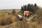 Aus Anlass der Wiedereröffnung der Strecke Selb Plößberg-Aš gab es am 12.03.16 eine Sonderfahrt.