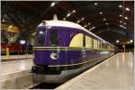 SVT 137 225 der Deutschen Reichsbahn steht am Museumsgleis in Leipzig Hbf.