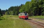 187 018 war am 01.07.15 von Nordhausen aus auf dem Weg nach Wernigerode als er in Drei-Annen-Hohne einfuhr.