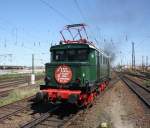 155 Jahre Eisenbahn Leipzig - Großkorbetha 1856-2011 Jubiläumszug mit E 44 044 und 35 1097-1 am Hbf Leipzig 01.05.2011