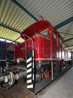 Die Elektrolokomotive E 60 10 im August 2018 im Eisenbahnmuseum Koblenz.