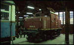 Die ehemalige DB E 169005 stand am 17.10.1993 im Eisenbahn Museum in Bayerisch Eisenstein.