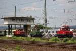 Das Geburtstagskind und somit auch der Grund der Veranstaltung war am 2.6.12 die E69 03.Hier mit der E69 02 und der E69 05 bei der Lonparade.