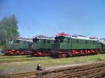 254 059-9, E44 045 und 204 011-1 waren am 20.08.11 beim 21. Heizhausfest in Chemnitz-Hilbersdorf zusehen.