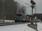 Kein Glck mit dem Wetter aber dafr mit einem unerwarteten Sonderzug. 80 Gleiskilometer stlich von Stuttgart fhrt E94 088 in Richtung Ulm. Von wo der Sonderzug kam und wohin erfuhr ist nicht bekannt. Mein 800. hier hochgeladene Bild wurde am 30.01.2015 in der Nhe von Beimerstetten aufgenommen.