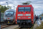 Fahrtrichtungswechsel beim angekommenden IC in Binz auf Gleis 2. - 06.05.2017