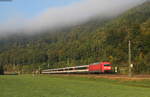 101 013-1 mit dem IC 284 (Zürich HB-Stuttgart Hbf) bei Grünholz 21.9.17