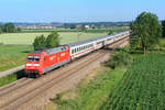 101 005 mit einem IC am 07.06.2007 bei Unternberg. 