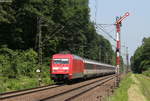 101 139-4 mit dem EC 9 (Hamburg Altona-Zürich HB) bei Forchheim 18.5.18