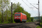 28.04.2018 Streckenabschnitt Uhingen 101 107-1 solo unterwegs