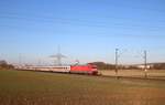 DB Fernverkehr 101 023-0 mit IC am 17.11.18 auf der KBS630 bei Bad Vilbel Dortelweil 