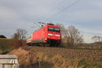 101 029 mit IC Nürnberg-Karlsruhe am 03.01.2012 bei Ellwangen-Schwabsberg.