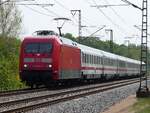 101 064 mit IC Köln - Emden=Außenhafen in Rheine=Bentlage, 07.05.2022