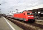 101 114-7 steht mit dem IC 2055 Saarbrcken Hbf - Stuttgart Hbf im Mannheimer Hbf. 25.08.08