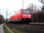 BR 101 104 mit EC nach Mnchen bei Pill-Vomperbach am 18.11.2008