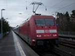 101 114 nach der Ankunft des IC  RGEN  2212 Koblenz-Binz im Endbahnhof Binz.