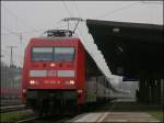 101 103 mit EC bei der Durchfahrt von Kln West 5.4.2009