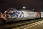 Und am Abend des 02.10.09 fuhr die 101 144  Hertha BSC Berlin  mit dem Talgo Richtung Berlin wieder ab.